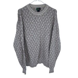 Vintage 90s Fairway Sport Steve Stricker Knit Crewneck Sweater Geometric Medium